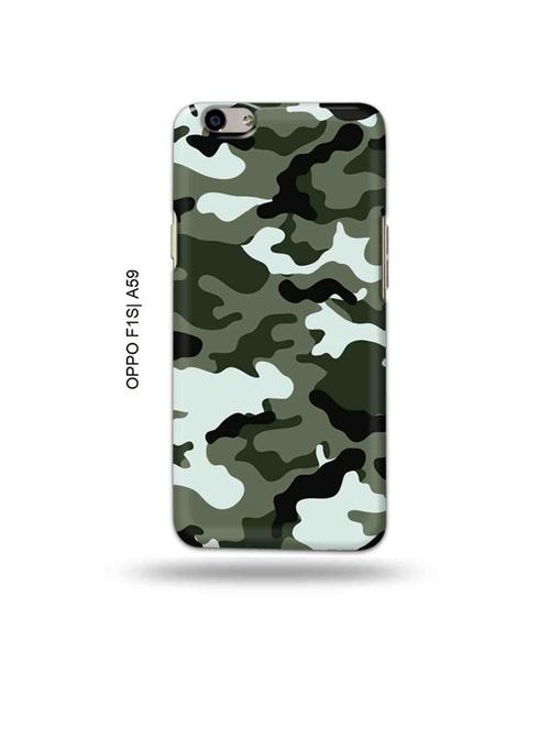 tweakymod designer printed hard case | camouflage green back cover compatible with oppo f1s, oppo a59 - 19015589 - Very Small Image - 1