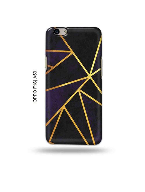 tweakymod designer printed hard case | vertical gold strips back cover compatible with oppo f1s, oppo a59 - 19015607 - Very Small Image - 1
