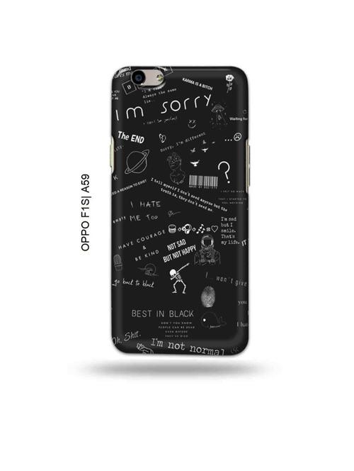 nerdy sorry back cover compatible with oppo f1s, oppo a59 - 19015702 - Very Small Image - 1