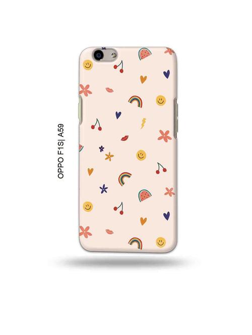 tweakymod designer printed hard case | rainbow fruit back cover compatible with oppo f1s, oppo a59 - 19015703 - Very Small Image - 1