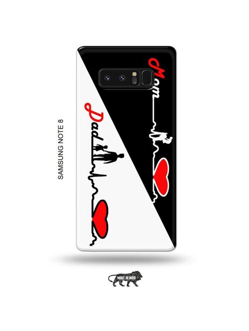 tweakymod designer printed hard case | mom dad back cover compatible with samsung note 8 - 19016248 - Very Small Image - 1