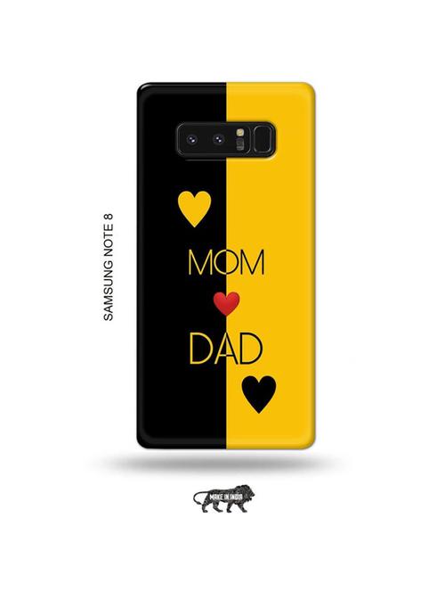 tweakymod designer printed hard case | mom dad back cover compatible with samsung note 8 - 19016252 - Very Small Image - 1