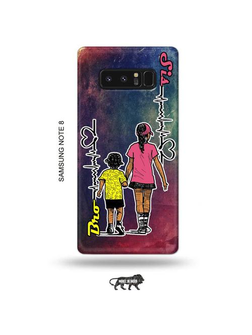 tweakymod designer printed hard case | bro sis back cover compatible with samsung note 8 - 19016286 - Very Small Image - 1