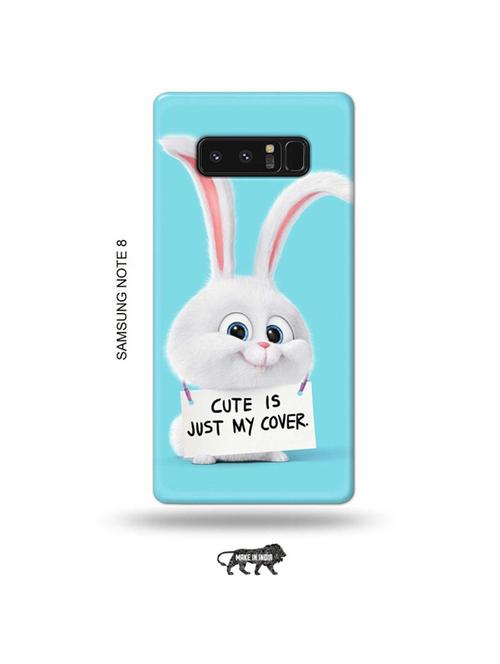tweakymod designer printed hard case | cute is my cover back cover compatible with samsung note 8 - 19016346 - Very Small Image - 1