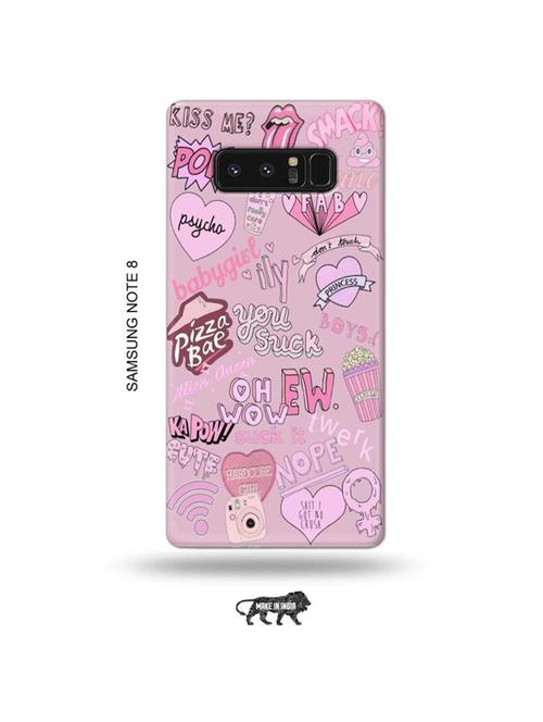 tweakymod designer printed hard case | baby girl back cover compatible with samsung note 8 - 19016349 - Very Small Image - 1