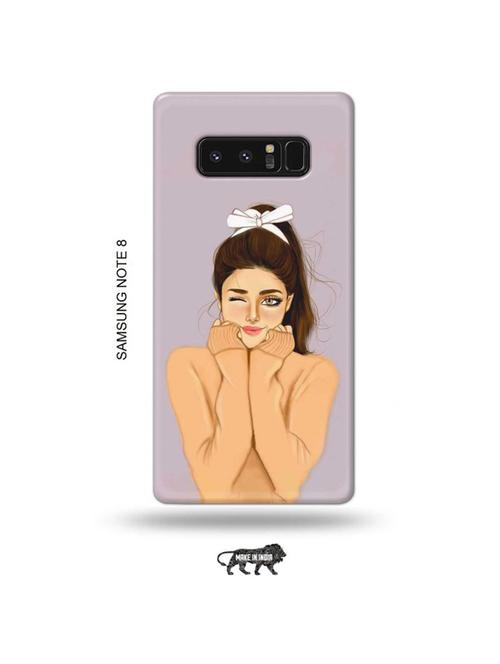 cozy girl back cover compatible with samsung note 8 - 19016369 - Very Small Image - 1