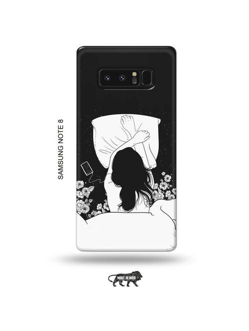 tweakymod designer printed hard case | sleepy girl back cover compatible with samsung note 8 - 19016372 - Very Small Image - 1