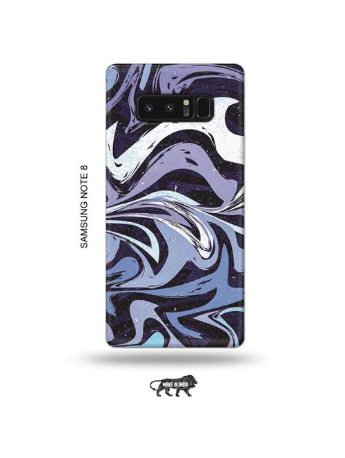 tweakymod designer printed hard case | messy blue back cover compatible with samsung note 8 - 19016402 - Very Small Image - 1
