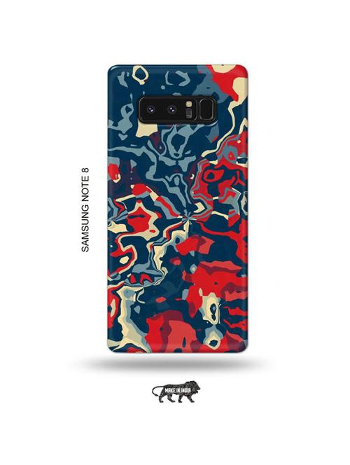 tweakymod designer printed hard case | abstract red back cover compatible with samsung note 8 - 19016411 - Very Small Image - 1