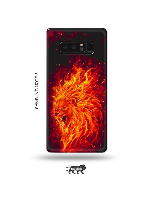 tweakymod designer printed hard case | firry lion back cover compatible with samsung note 8 - 19016426 - Very Small Image - 1