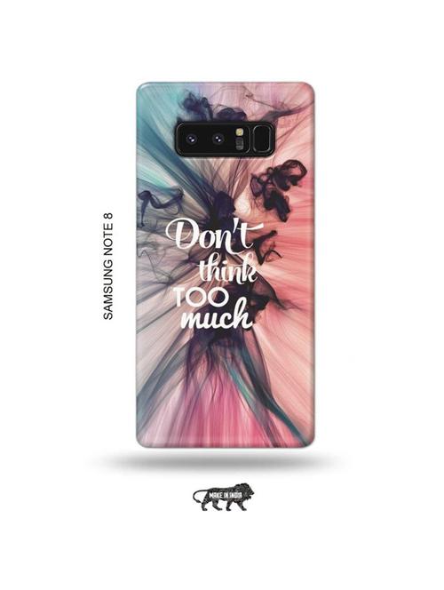 tweakymod designer printed hard case | don't think too much back cover compatible with samsung note 8 - 19016462 - Very Small Image - 1