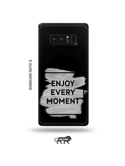tweakymod designer printed hard case | enjoy every moment back cover compatible with samsung note 8 - 19016467 - Very Small Image - 1