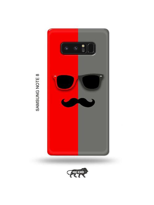 tweakymod designer printed hard case | hipster red back cover compatible with samsung note 8 - 19016549 - Very Small Image - 1