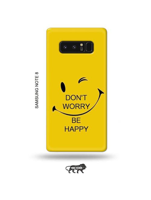 tweakymod designer printed hard case | funny face yellow back cover compatible with samsung note 8 - 19016565 - Very Small Image - 1