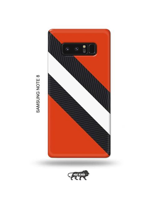 tweakymod designer printed hard case | black strips back cover compatible with samsung note 8 - 19016604 - Very Small Image - 1