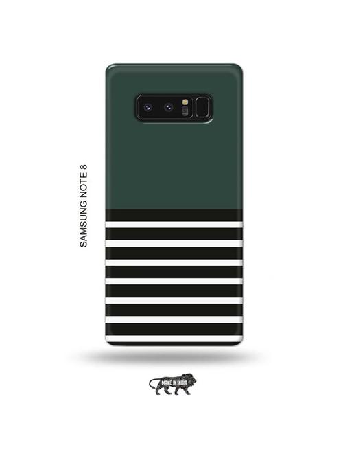 tweakymod designer printed hard case | blue and black strips back cover compatible with samsung note 8 - 19016616 - Very Small Image - 1