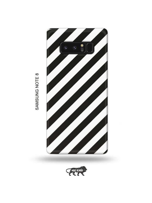 tweakymod designer printed hard case | white black back cover compatible with samsung note 8 - 19016618 - Very Small Image - 1