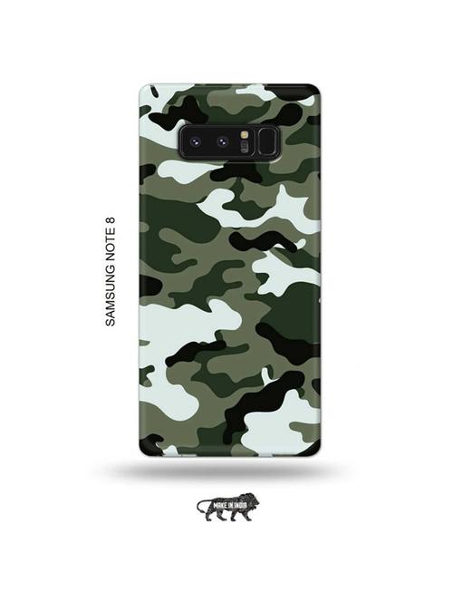 tweakymod designer printed hard case | camouflage green back cover compatible with samsung note 8 - 19016627 - Very Small Image - 1