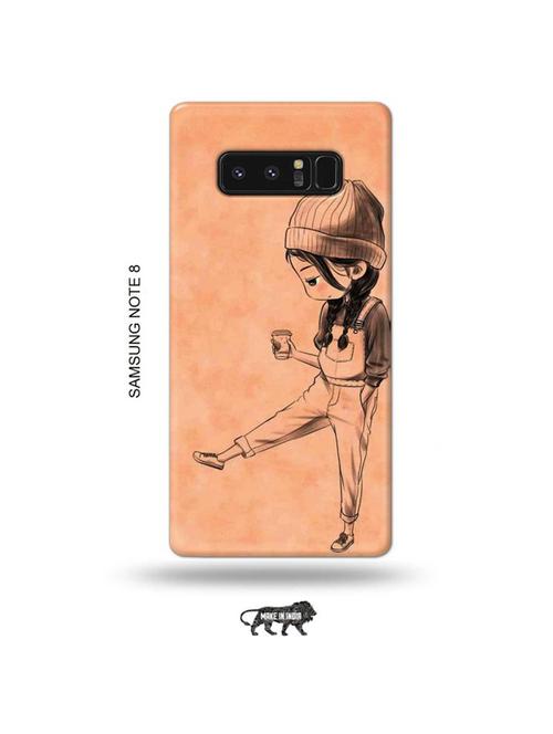 tweakymod designer printed hard case | kiddo girl back cover compatible with samsung note 8 - 19016636 - Very Small Image - 1