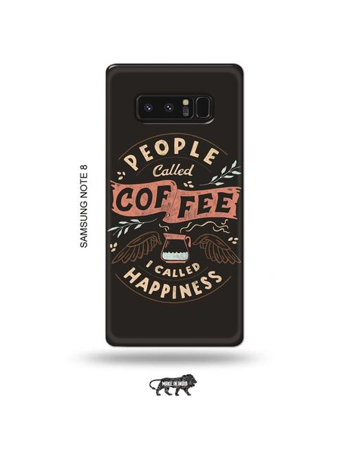 tweakymod designer printed hard case | people coffee hapiness back cover compatible with samsung note 8 - 19016646 - Very Small Image - 1