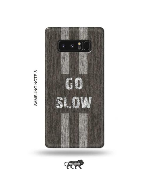 tweakymod designer printed hard case | go slow back cover compatible with samsung note 8 - 19016657 - Very Small Image - 1