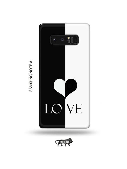 tweakymod designer printed hard case | love back cover compatible with samsung note 8 - 19016674 - Very Small Image - 1