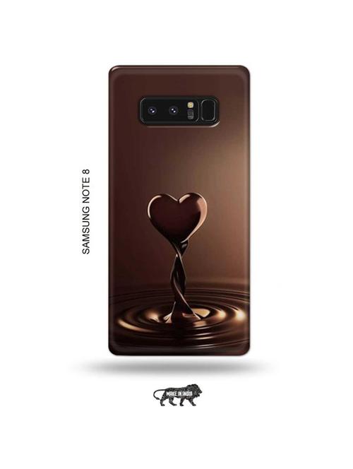 tweakymod designer printed hard case | chocolate heart back cover compatible with samsung note 8 - 19016675 - Very Small Image - 1