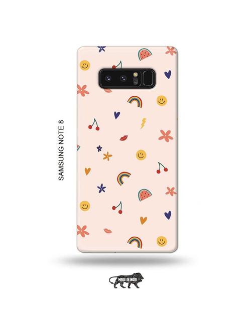 tweakymod designer printed hard case | rainbow fruit back cover compatible with samsung note 8 - 19016741 - Very Small Image - 1