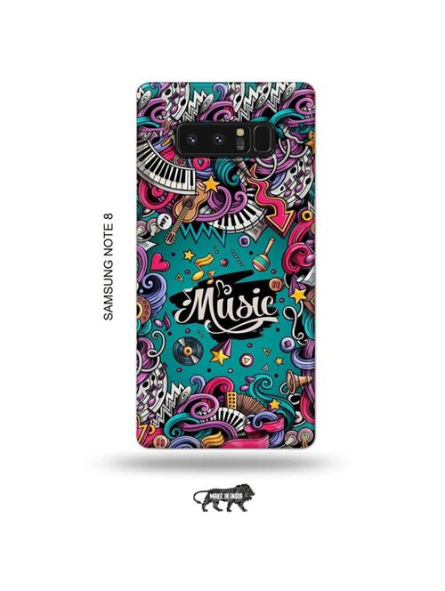 tweakymod designer printed hard case | music back cover compatible with samsung note 8 - 19016746 - Very Small Image - 1