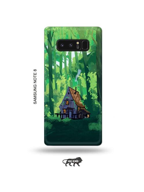 tweakymod designer printed hard case | forest house back cover compatible with samsung note 8 - 19016760 - Very Small Image - 1