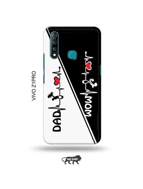 tweakymod designer printed hard case | mom dad back cover compatible with vivo z1 pro - 19016770 - Very Small Image - 1