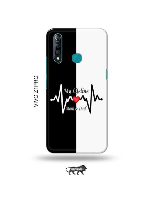 tweakymod designer printed hard case | mom dad lifeline back cover compatible with vivo z1 pro - 19016776 - Very Small Image - 1