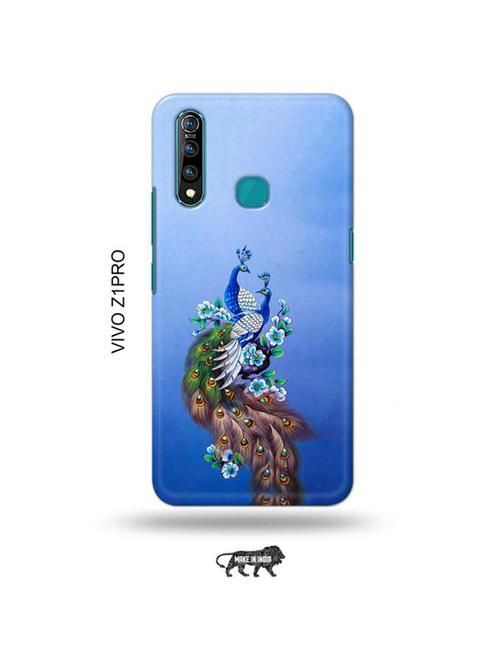tweakymod designer printed hard case | peacock couple back cover compatible with vivo z1 pro - 19016947 - Very Small Image - 1