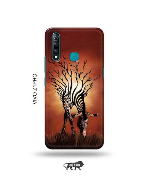 zebra back cover compatible with vivo z1 pro - 19016950 - Very Small Image - 1