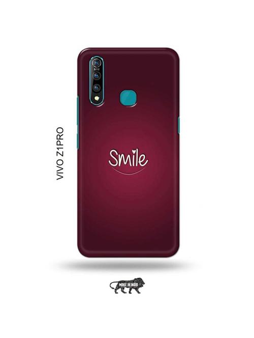 tweakymod designer printed hard case | smile back cover compatible with vivo z1 pro - 19016974 - Very Small Image - 1
