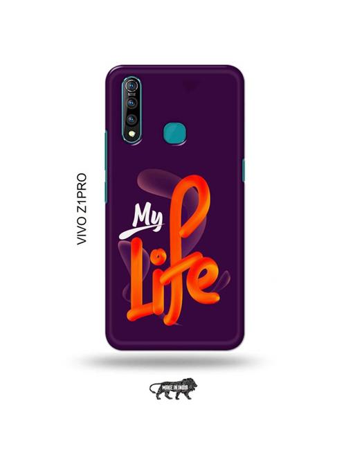 tweakymod designer printed hard case | my life back cover compatible with vivo z1 pro - 19016982 - Very Small Image - 1