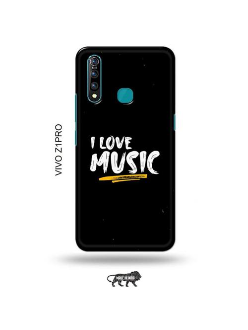tweakymod designer printed hard case | i love music back cover compatible with vivo z1 pro - 19016992 - Very Small Image - 1