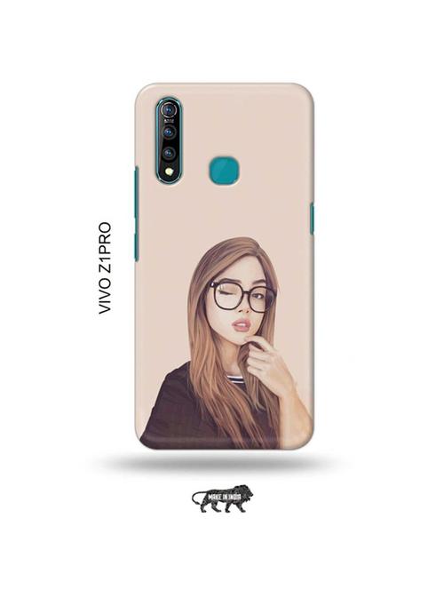 girl illustration back cover compatible with vivo z1 pro - 19017054 - Very Small Image - 1