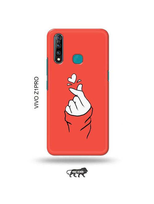 korean heart gesture pink back cover compatible with vivo z1 pro - 19017058 - Very Small Image - 1