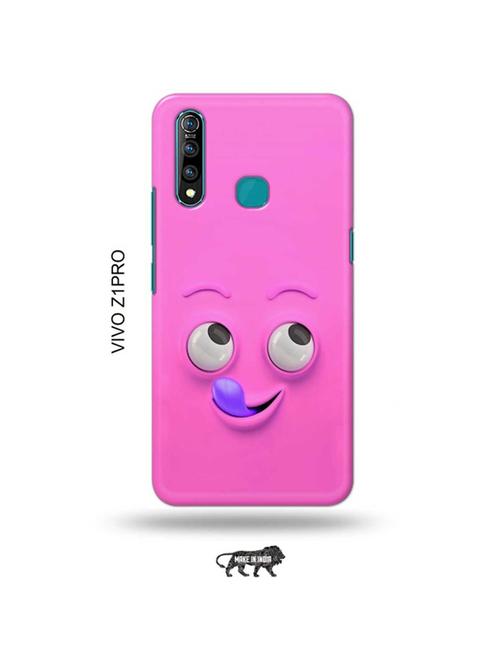 yummy face pink back cover compatible with vivo z1 pro - 19017082 - Very Small Image - 1
