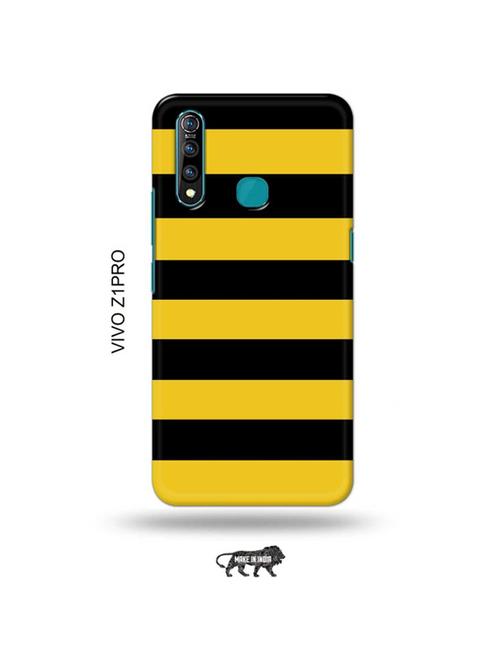 yellow strips back cover compatible with vivo z1 pro - 19017116 - Very Small Image - 1