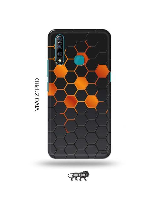 orange honey combs back cover compatible with vivo z1 pro - 19017129 - Very Small Image - 1