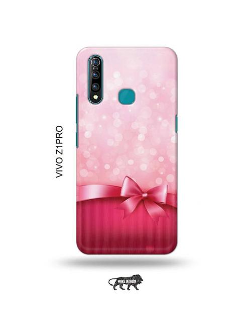 tweakymod designer printed hard case | pink bow tie back cover compatible with vivo z1 pro - 19017160 - Very Small Image - 1