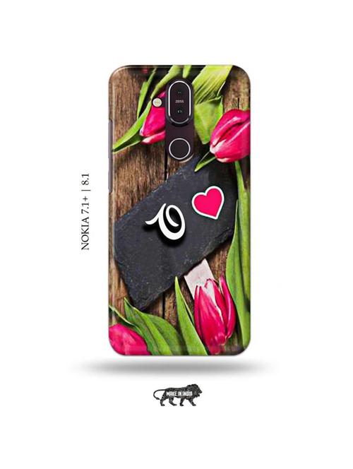 flower letter o back cover compatible with nokia 7.1 plus, nokia 8.1 - 19017831 - Very Small Image - 1