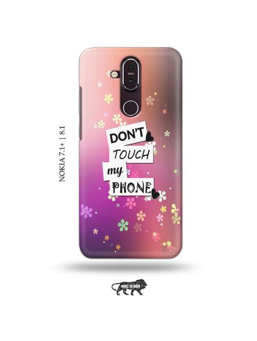 donu2019t touch my phone back cover compatible with nokia 7.1 plus, nokia 8.1 - 19017897 - Very Small Image - 1