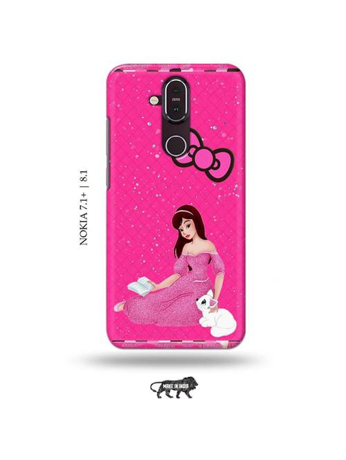 cute girl back cover compatible with nokia 7.1 plus, nokia 8.1 - 19017902 - Very Small Image - 1
