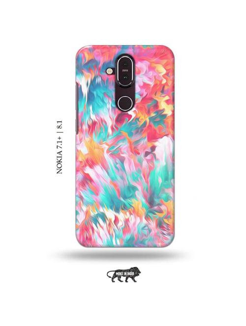 abstract back cover compatible with nokia 7.1 plus, nokia 8.1 - 19017935 - Very Small Image - 1