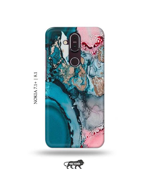 colour marble back cover compatible with nokia 7.1 plus, nokia 8 - 19017943 - Very Small Image - 1