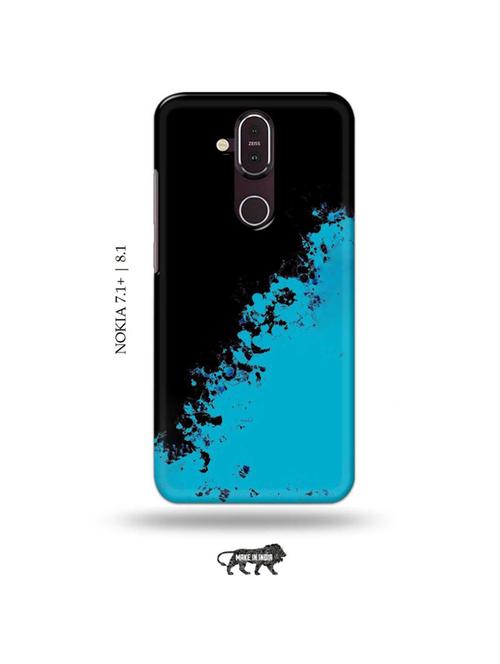 blue black back cover compatible with nokia 7.1 plus, nokia 8.1 - 19017952 - Very Small Image - 1