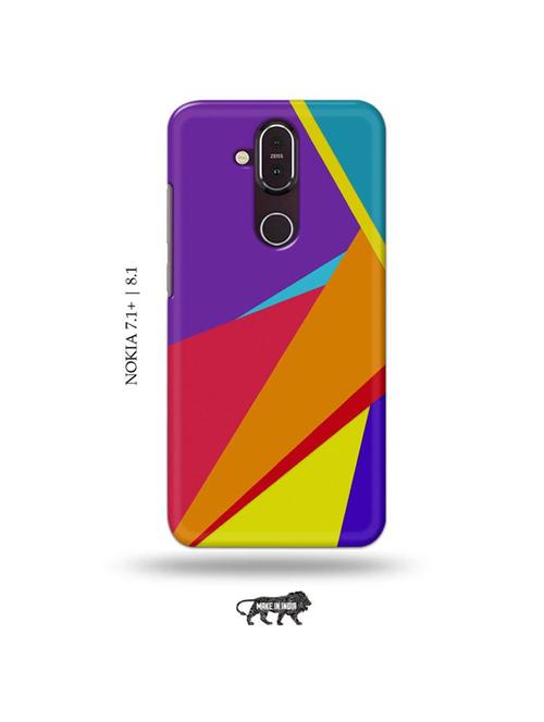 abstract strips back cover compatible with nokia 7.1 plus, nokia 8.1 - 19017955 - Very Small Image - 1
